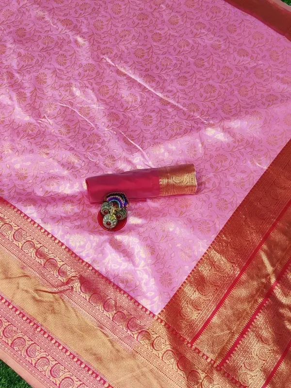 Pink_Embellished_Banarasi_Jacquard_Saree_(Pink)